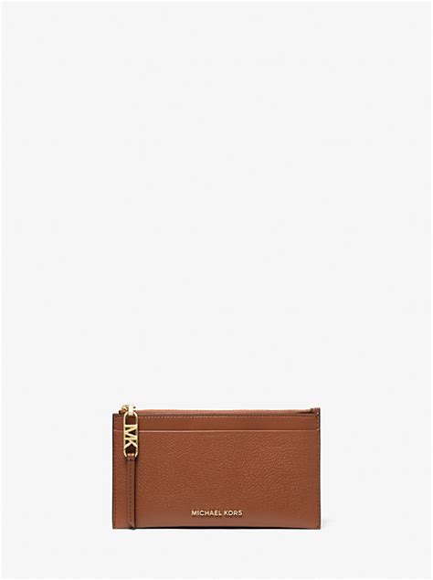 michael kors card holder keychain|Pebbled Leather Card Case .